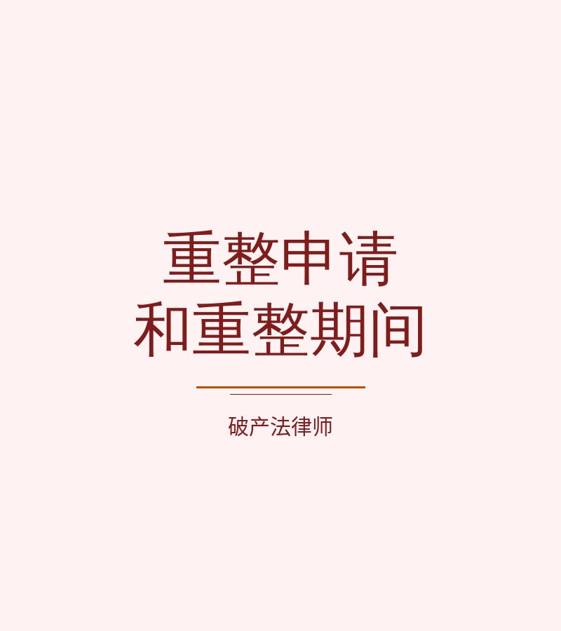 重整申请和重整期间